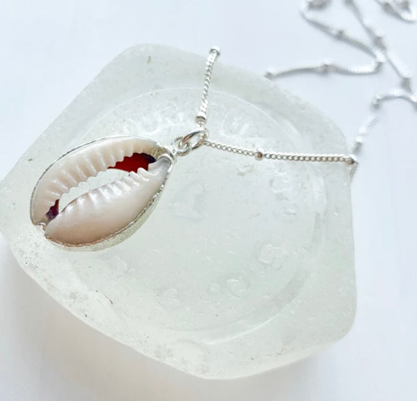 White Cowrie Necklace