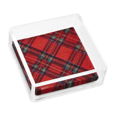 RED TARTAN NAPKIN SET