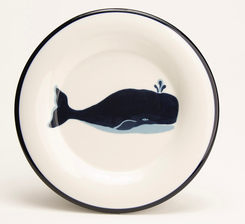 BLUE WHALE ROUND PLATE