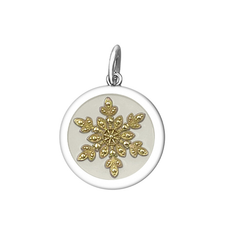 SNOWFLAKE GOLD IVORY, SMALL