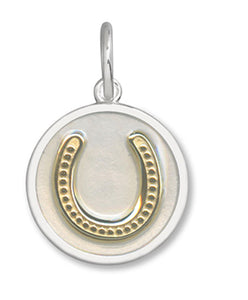 HORSE SHOE GOLD IVORY SMALL