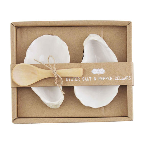 OYSTER SALT & PEPPER CELLAR SET