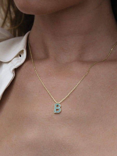 ROSLYN INITIAL NECKLACE