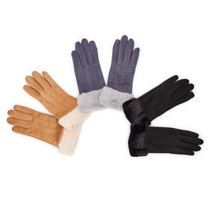 BLACK ULTRASUEDE GLOVE