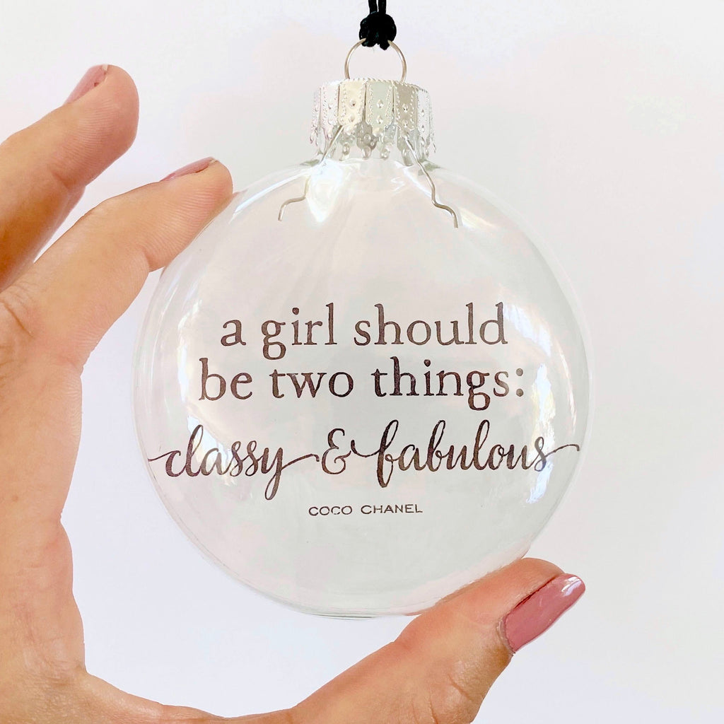 classy & fabulous ornament