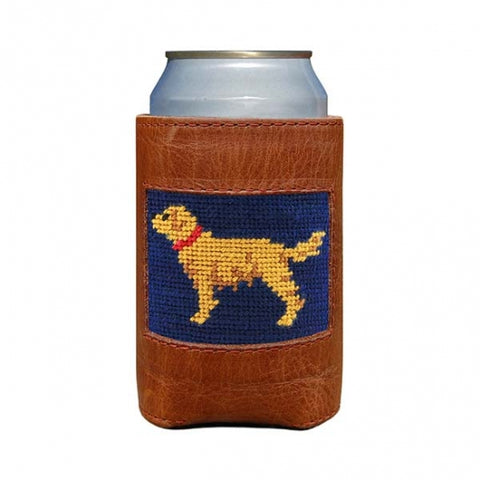 GOLDEN RETRIEVER NEEDLEPOINT CAN COOLER