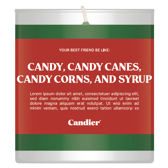 CANDY ELF CHRISTMAS CANDLE