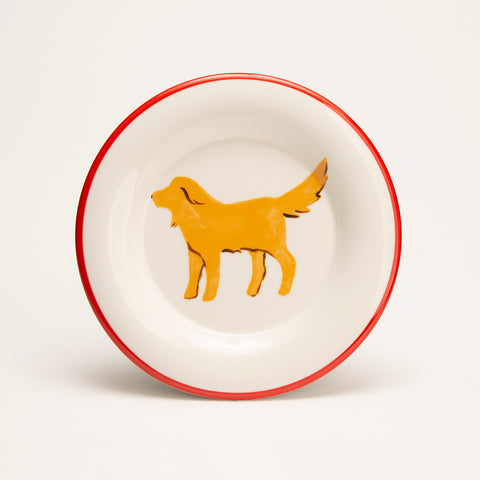 BEACH DOG-YELLOW DOG PLATE