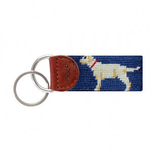 YELLOW LAB NEEDLEPOINT KEY FOB