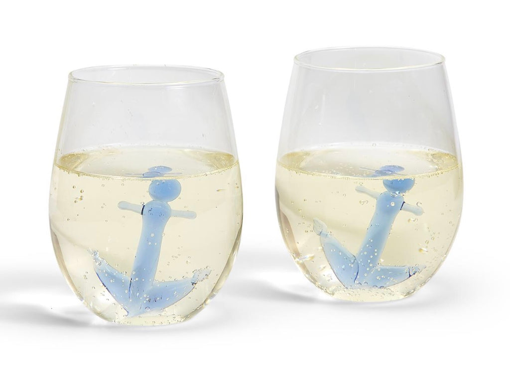 Hydrangea Stemless Wine Glass, Sold Separately