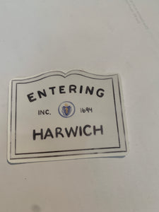 Entering harwich sticker