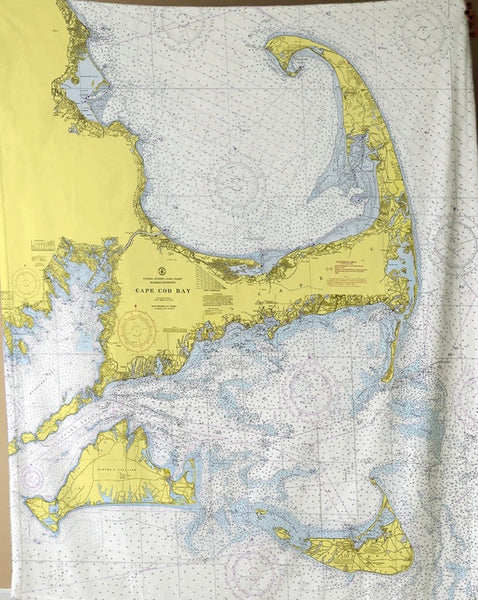 cape & islands chart blanket