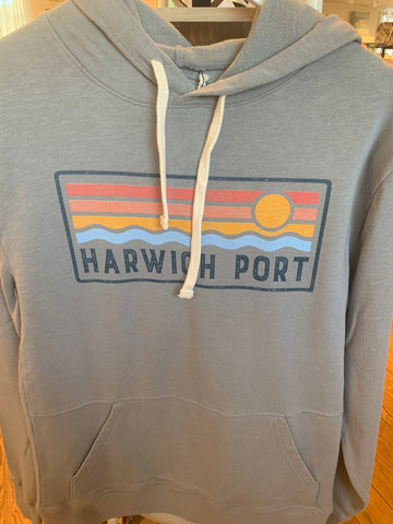 WASHED GREY UNISEX HARWICH PORT HOODIE