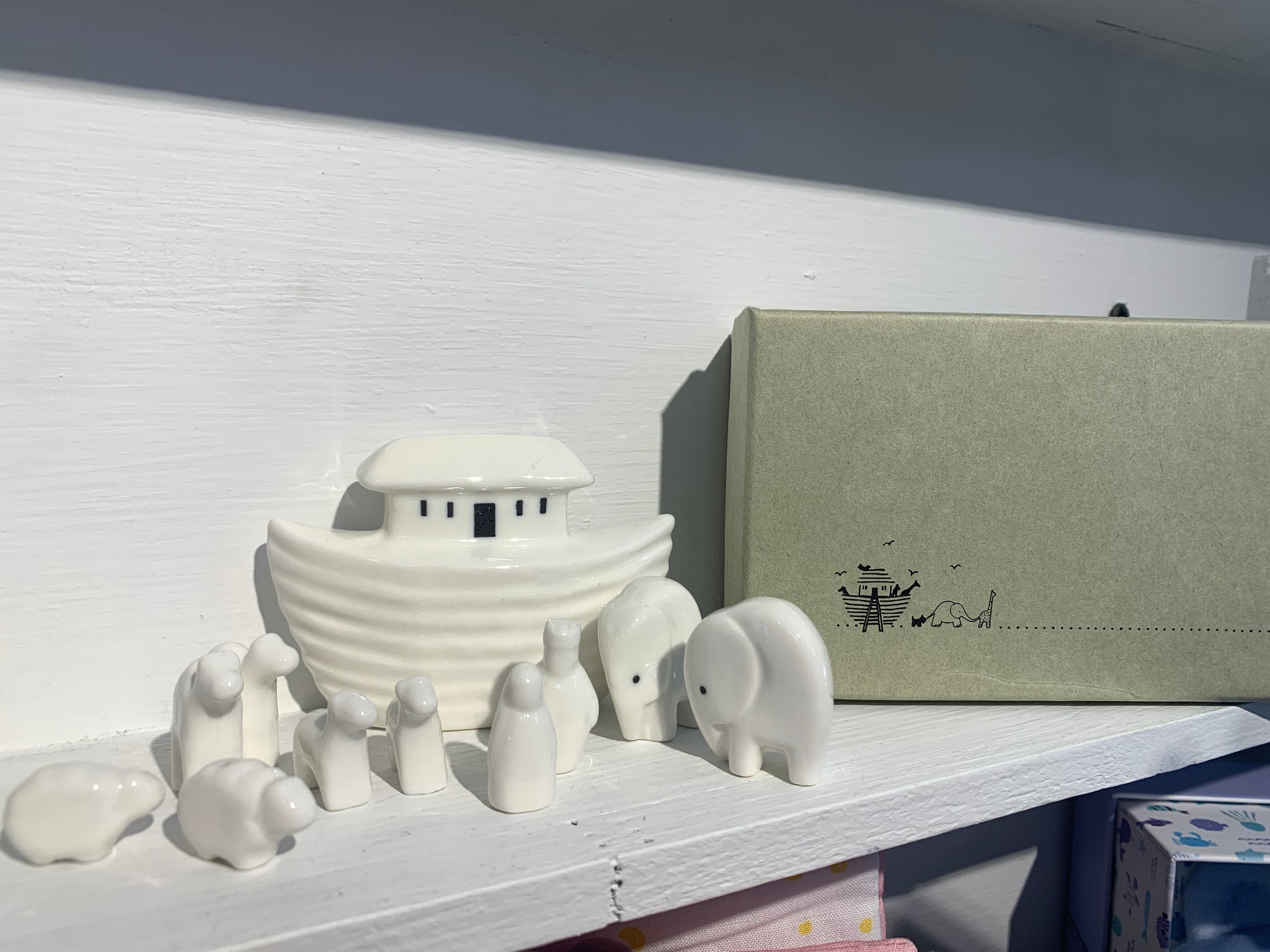 Miniature noah’s ark set