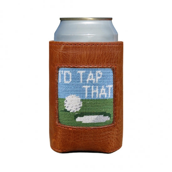 I'D TAP THAT NEEDLEPOINT CAN COOLER