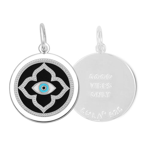 EVIL EYE SILVER, BLACK-MD