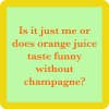 Orange juice coaster