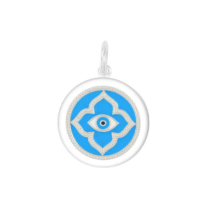 EVIL EYE, SILVER-TURQUOISE-SM