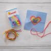 KAWAII HEART MINI CROSS STITCH KIT IN A MATCHBOX