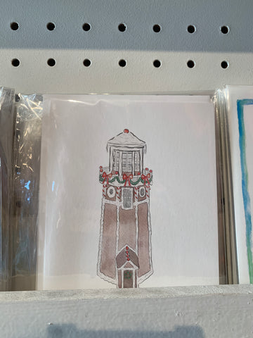 Gingerbread lighthouse card