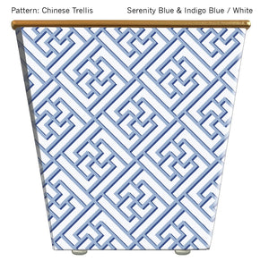 SERENITY & INDIGO BLUE & WHITE CACHE POT CANDLE