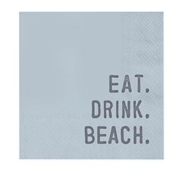 EAT DRINK BEACH NAPKIN